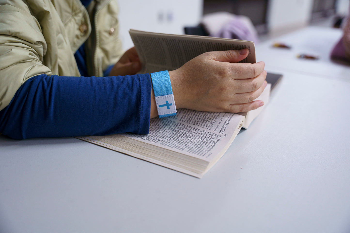 I will be with you. Isaiah 43:2 - Christian NFC Bracelet